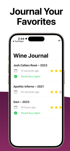 Collect all of your tastings in a journal